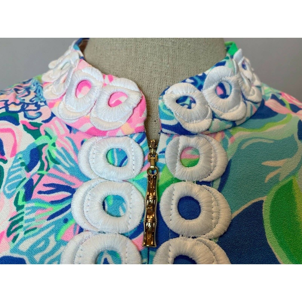Lilly Pulitzer Dress 6 White Pink Blue Jane Shift‎ Peony for your Thoughts - Picture 4 of 12